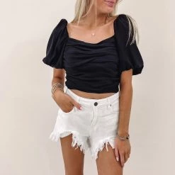 Indie Collection New Arrivals Candace Top - Black