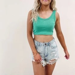 Indie Collection Kirsten Green Tank New Arrivals