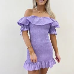 Indie Collection Dresses + Rompers Wendy Lavender Dress