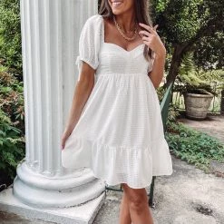 Indie Collection Janie Dress - White New Arrivals