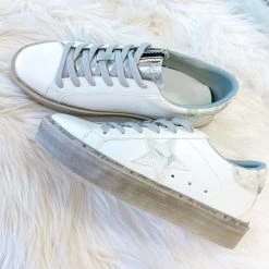 Indie Collection White Platform Sneakers