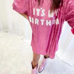 Indie Collection It’s My Birthday - Pink Sequin Dress