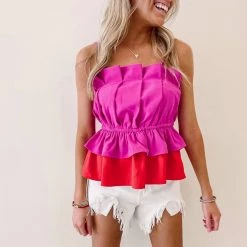 Indie Collection Vacay Collection Alyssa Ruffle Top