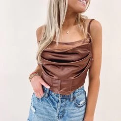 Indie Collection Tops Vivian Silk Corset Top