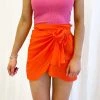 Indie Collection Vacay Collection Orange Knot Skirt