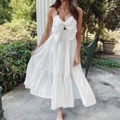 Indie Collection Bow Midi Dress New Arrivals