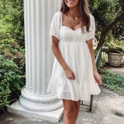 Indie Collection Janie Dress - White New Arrivals