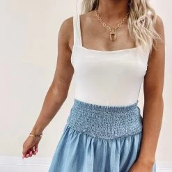 Indie Collection USA Collection Adair Shorts - Denim Color