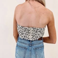 Indie Collection Leopard Tube Top