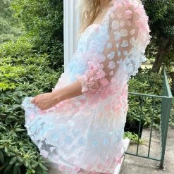 Indie Collection 3D Floral Babydoll Dress New Arrivals