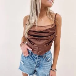 Indie Collection Tops Vivian Silk Corset Top