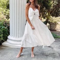 Indie Collection Bow Midi Dress New Arrivals