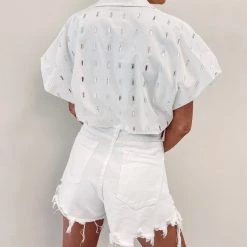 Indie Collection Rhinestone Bubble Top - Queen Of Sparkles USA Collection