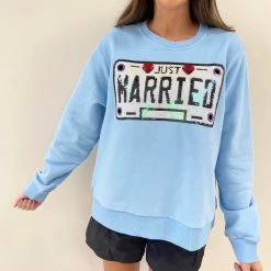 Indie Collection Just Married Pullover - Queen Of Sparkles