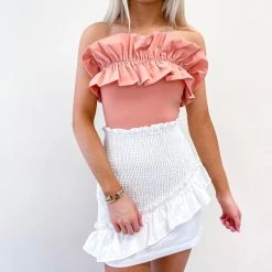 Indie Collection New Arrivals Abby Ruffle Bodysuit