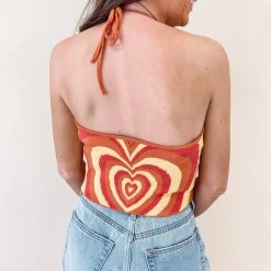 Indie Collection Hearts Crop Top