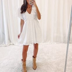 Indie Collection New Arrivals Serena Button Dress