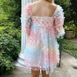 Indie Collection 3D Floral Babydoll Dress New Arrivals