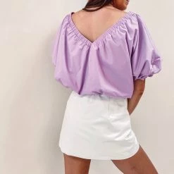 Indie Collection White Faux Leather Mini Skirt New Arrivals