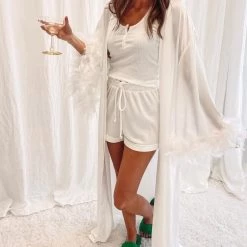 Indie Collection Feather Robe New Arrivals