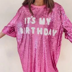 Indie Collection It’s My Birthday - Pink Sequin Dress