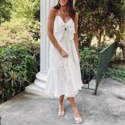 Indie Collection Bow Midi Dress New Arrivals