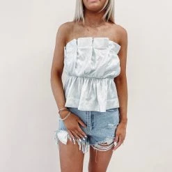 Indie Collection Kristen Top - Crushed Ice USA Collection