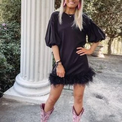 Indie Collection New Arrivals Lauren Feather Dress