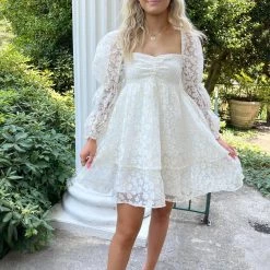 Indie Collection 3D Yellow Daisy Babydoll Dress