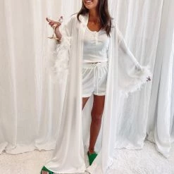 Indie Collection Feather Robe New Arrivals