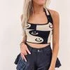 Indie Collection Smiley Crop Top