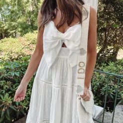 Indie Collection Bow Midi Dress New Arrivals