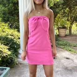 Indie Collection Pink Bow Dress New Arrivals