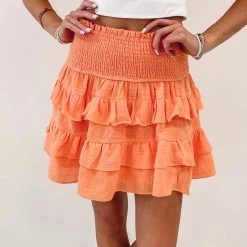 Indie Collection New Arrivals Santorini Smocked Skirt