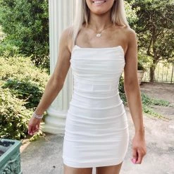 Indie Collection Jasmine Mini Dress - White New Arrivals