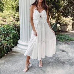 Indie Collection Bow Midi Dress New Arrivals