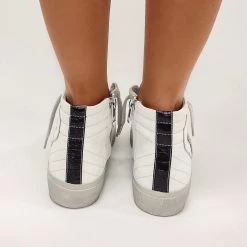 Indie Collection White/Silver High Top Sneakers New Arrivals