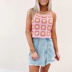 Indie Collection New Arrivals Asymmetric Denim Skirt