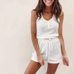 Indie Collection Vacay Collection White Lounge Set