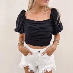 Indie Collection New Arrivals Candace Top - Black