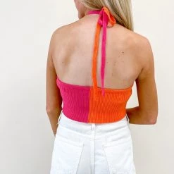 Indie Collection New Arrivals Candy Halter Top
