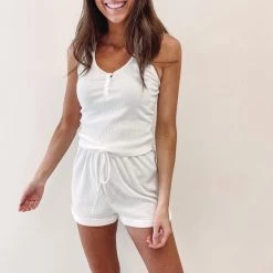 Indie Collection Vacay Collection White Lounge Set