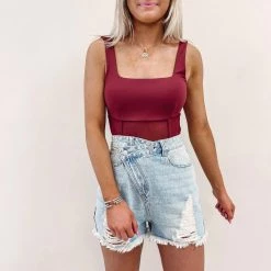 Indie Collection Asymmetric Distressed Shorts